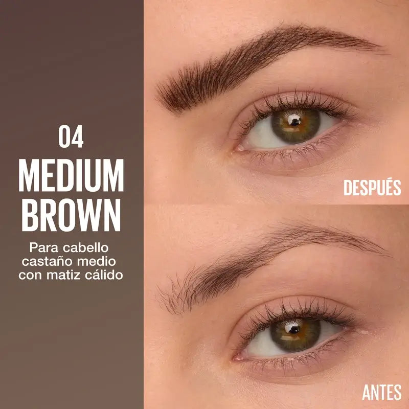 Maybelline New York Brow Insert Brauenstift, Mittelbraun, 1,25 ml