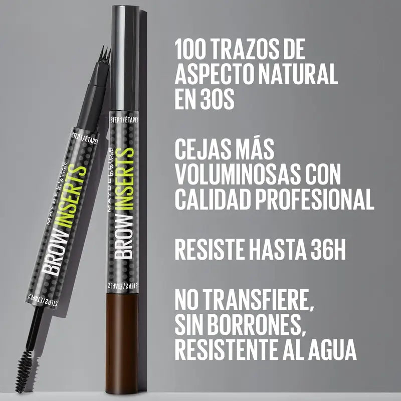 Maybelline New York Brow Insert Augenbrauenstift, Soft Brown, 1,25 ml