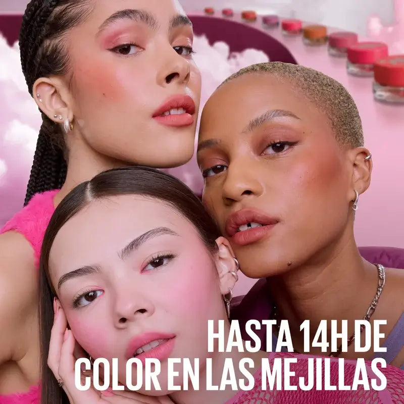 Maybelline New York Cloudtopia Flüssiges Matt-Rouge, Farbton 50 Fresh Lavender, 4,75 ml