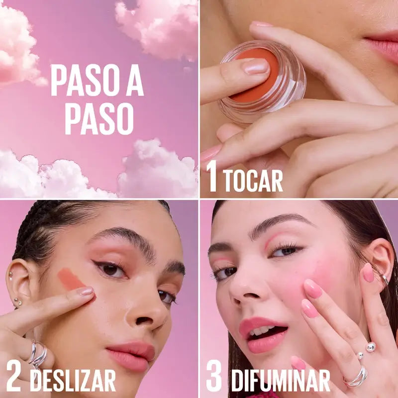 Maybelline New York Cloudtopia Flüssiges Matt-Rouge, Farbton 80 Dusk, 4,75 ml