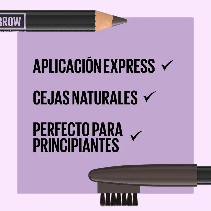 Maybelline New York Express Brow Augenbrauenstift Farbton 06 Schwarzbraun