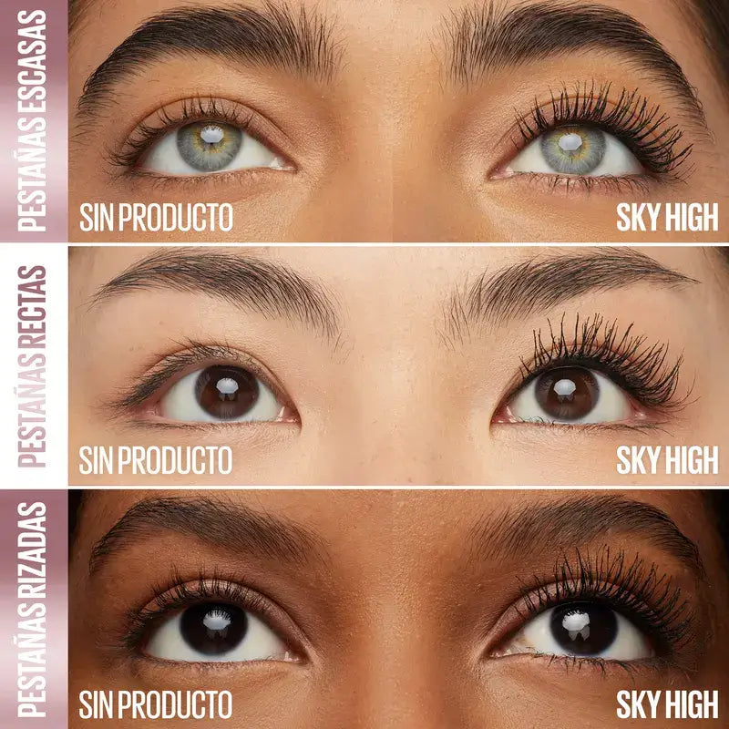 Maybelline New York Lash Sensational, Sky High Wasserfeste Wimperntusche, Marineblau, 1 St.