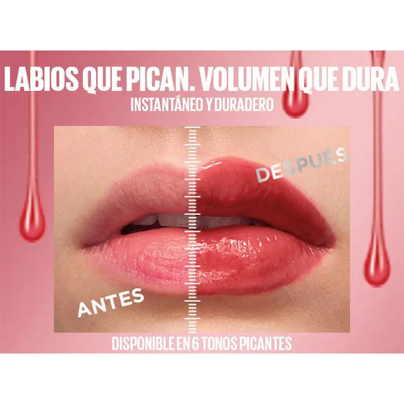 Maybelline New York Lifter Plump mit Chili-Pfeffer und Hyaluronsäure, Farbton 002 Mauve Bite