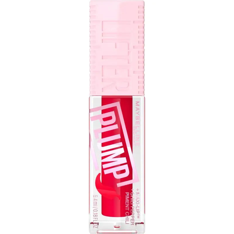 Maybelline New York Lifter Plump mit Chili-Pfeffer und Hyaluronsäure, Farbton 006 Red Flag