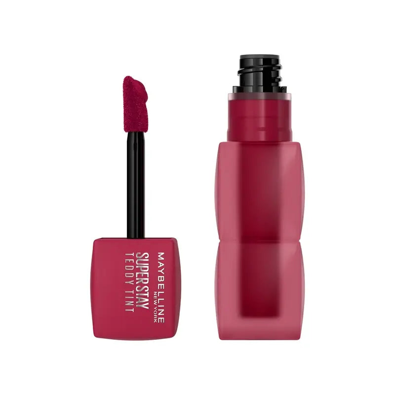 Maybelline New York Super Stay Teddy Tint Matt-Lippenfarbe, Farbton 50 „Wild At Heart“, 5 ml