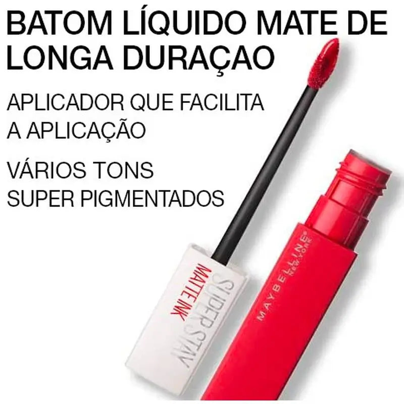 Maybelline New York Superstay Matte Ink, flüssiger Lippenstift Farbton 320 Individualist