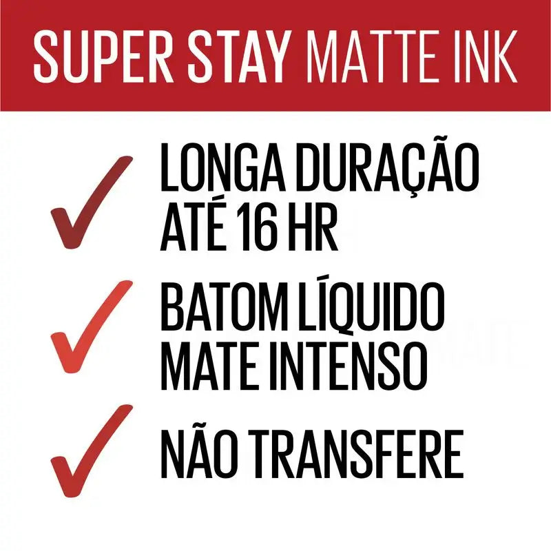 Maybelline New York Superstay Matte Ink, flüssiger Lippenstift Farbton 340 Exhilarator