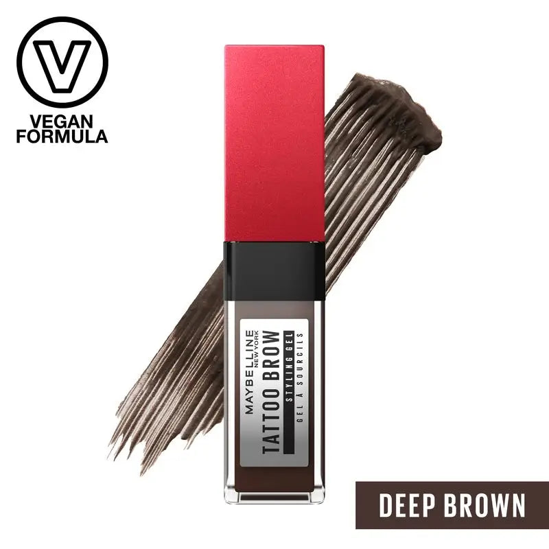 Maybelline New York Tattoo Brow Gel Brow Filler, Farbton 260 Deep Brown
