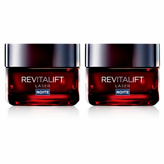 L'Oréal Paris Revitalift Laser Anti-Aging-Nachtcreme mit Dreifachwirkung, gegen Falten und für umfassende Hautkorrektur, 50 ml, 2er-Pack