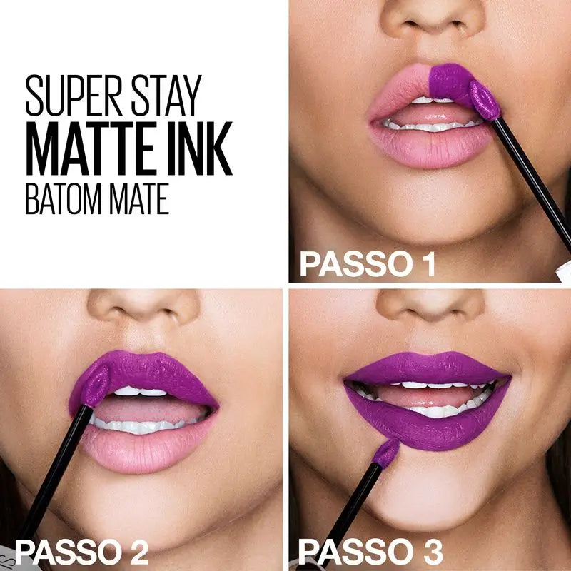 Maybelline New York Superstay Matte Ink Long Wear Matte Lipstick Shade 35 Creator Farbe Lila