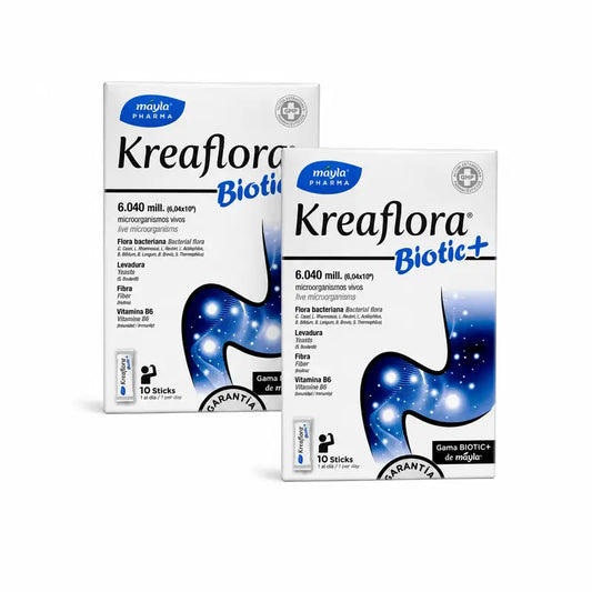 Máyla Pharma Kreaflora Biotic+ Packung 2 x 10 Stäbchen