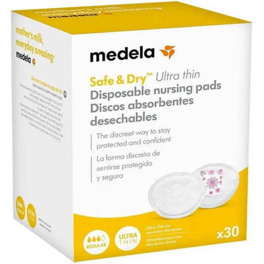 Medela Safe & Dry Ultra Thin Disposable Absorbent Pads - 30 pcs.