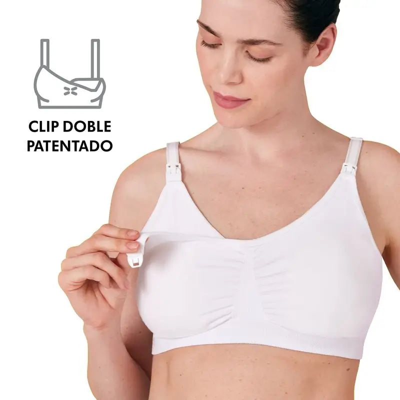 Medela Still- und Abführ-BH 3-in-1-L Weiß, 1 St.