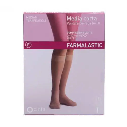 Farmalastic Short Stocking Strong Compression Closed Toe, Size XL