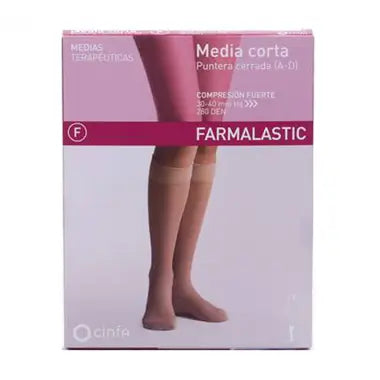 Farmalastic Short Stocking Compression Strong Closed Toe, Size Queen Plus