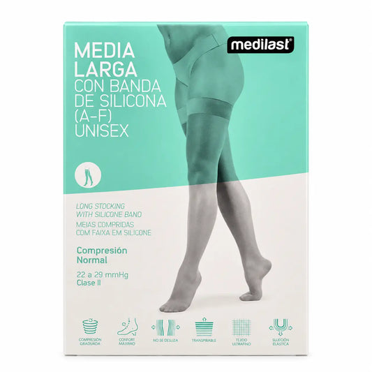Medilast Langer Strumpf Schwarz Blond Klein R110