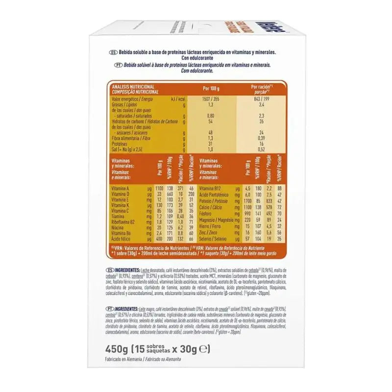 Meritene Kraft & Vitalität Entkoffeinierter Kaffee Sparformat, 30 Portionsbeutel