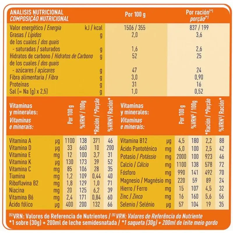 Meritene Strength & Vitality Fibre Vanilla Flavour Shake, 14 Portionsbeutel à 35 Gramm