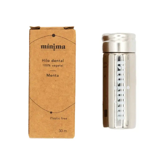 Minima Organics Corn / Vegan Dental Floss In Stainless Steel Tin - 30M