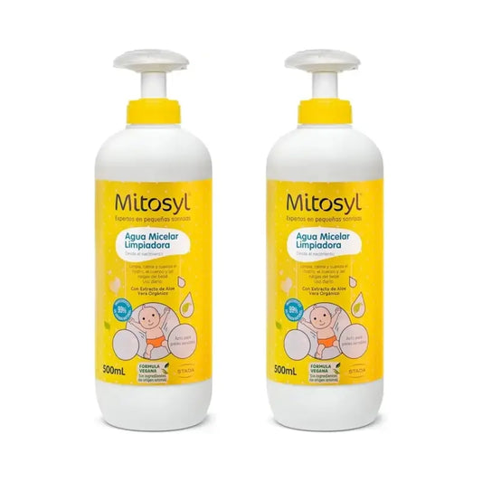 Mitosyl Baby Mizellenwasser ohne Spülung, 2X500 ml