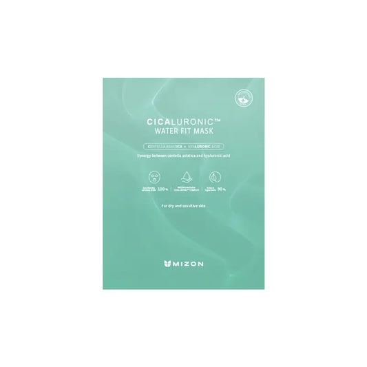 Mizon Cicaluronic Water Fit Maske, 24 g