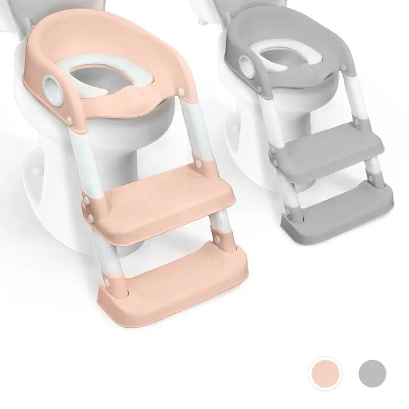 Mobiclinic Lala Rosa & Weiß Klappbarer Kinder-Toilettensitz
