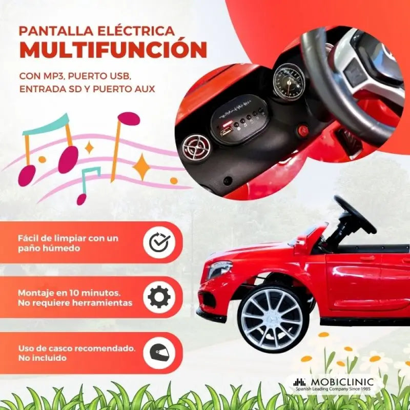 Mobiclinic Elektroauto Turbo Rot