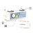 Mobiclinic Mobi3 Antiescaras Luftmatratze mit Kompressor, 17 Zellen. 200x105x12,8cm