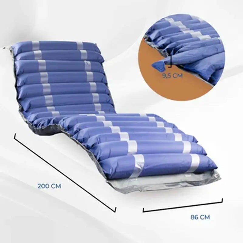 Mobiclinic Mobi2 Antiescaras Luftmatratze mit Kompressor, 20 Zellen. 200 x 86 x 9,5 cm