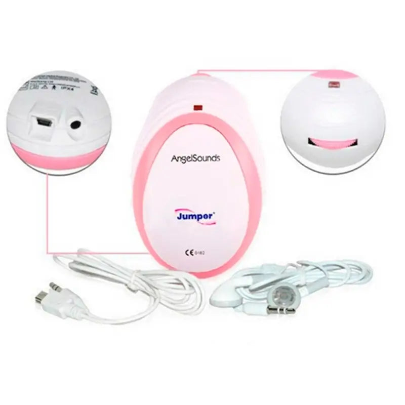 Mobiclinic Fetal Detektor - Mini - Stilvoll - Kompakt - Tragbar - Rosa - Angelsounds