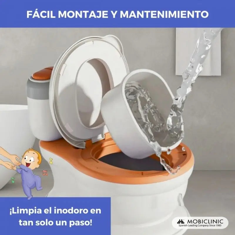 Mobiclinic Kindertoilette Toikid von 1-6 Jahren Orange