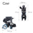 Mobiclinic Faltbarer Elektro-Rollstuhl - Auton. 20 Km - 20Ah - Motor - Stahl - Schwarz - Cenit