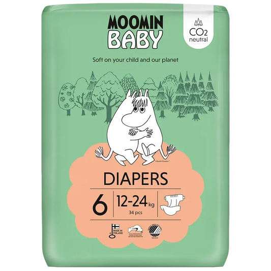 Moomin Baby Nappies Size 6 , 34 units