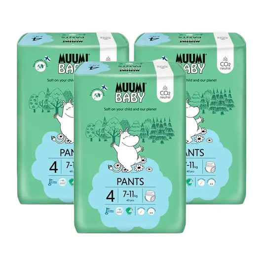 Mumin Baby Trainingswindeln Größe 4, 3 x 40 Stück.