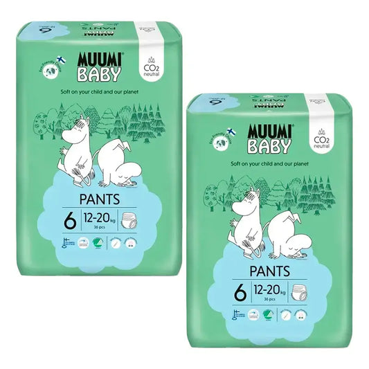 Mumin Baby Trainingswindeln Größe 6, 2 x 36 Stück.