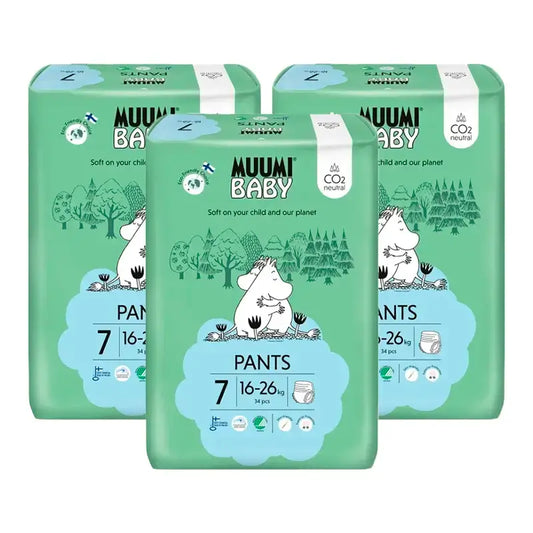 Mumin Baby Trainingswindeln Größe 7, 3 x 34 Stück.