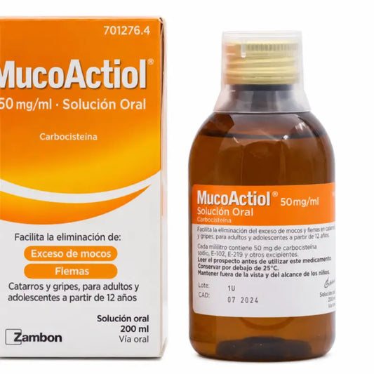 Mucoactiol 50 mg/ ml Lösung zum Einnehmen 200 ml