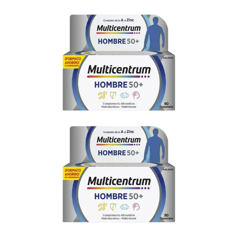 Multicentrum Men 50+ Multivitamin-Nahrungsergänzungsmittel, 2X90 Tabletten