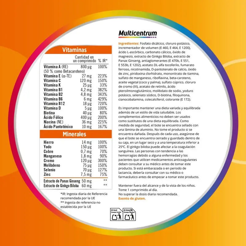 Multicentrum Performance Plus Multivitamin, 30 Tabletten