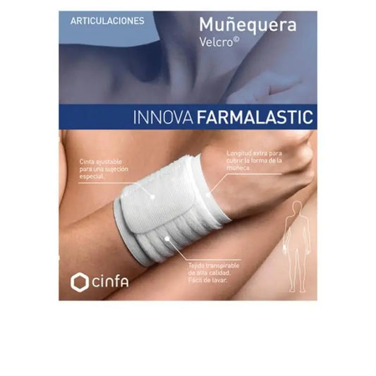 Farmalastic Wristband Velcro White