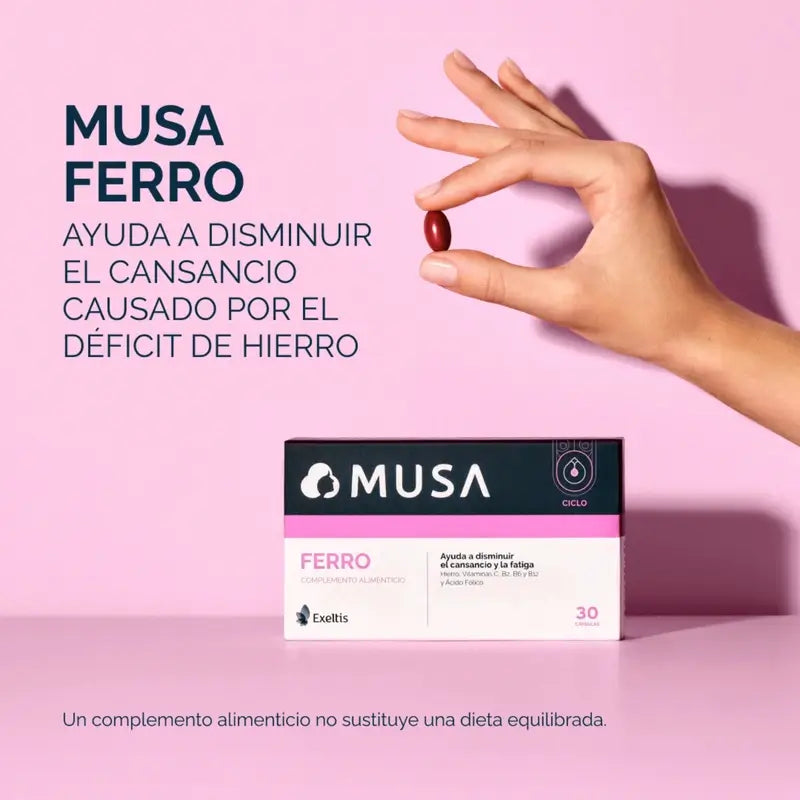Musa Ferro Eisen Nahrungsergänzungsmittel, 30 Kapseln