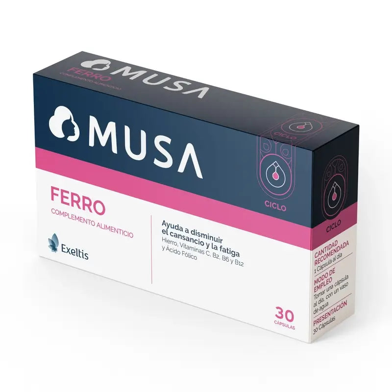 Musa Ferro Eisen Nahrungsergänzungsmittel, 30 Kapseln