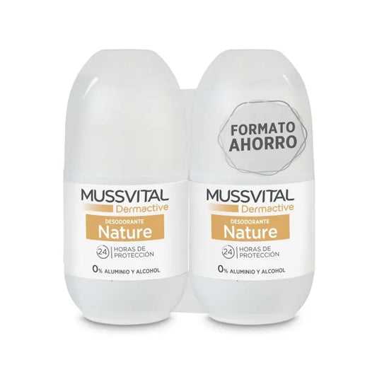 Mussvital Derma Deo Natur , 2x75 ml