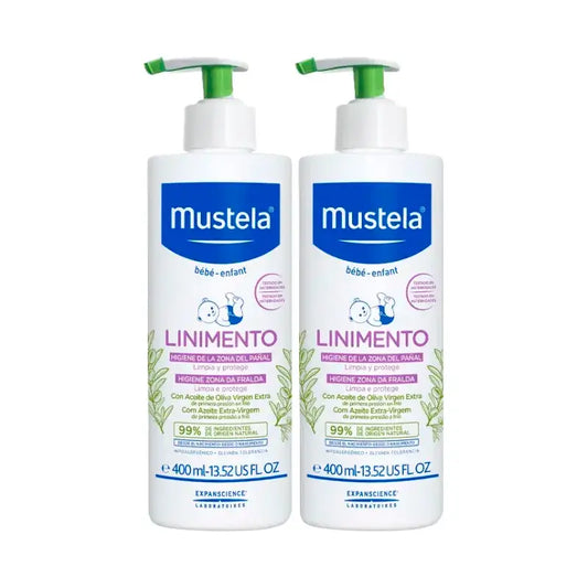 Mustela Säuglingshygienelotion, Packung 2 x 400 ml
