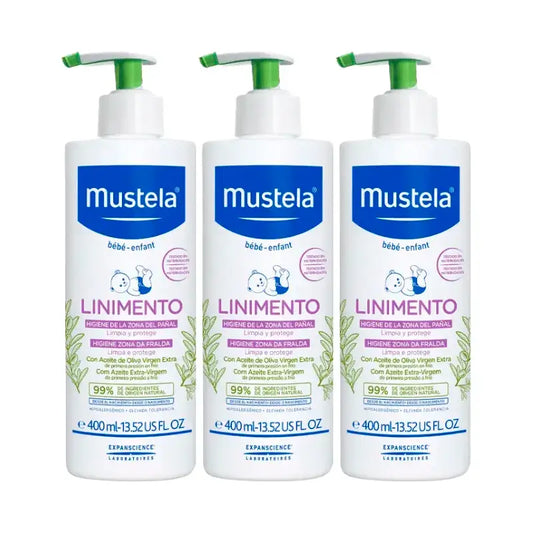 Mustela Säuglingshygienelotion, Packung 3 x 400 ml