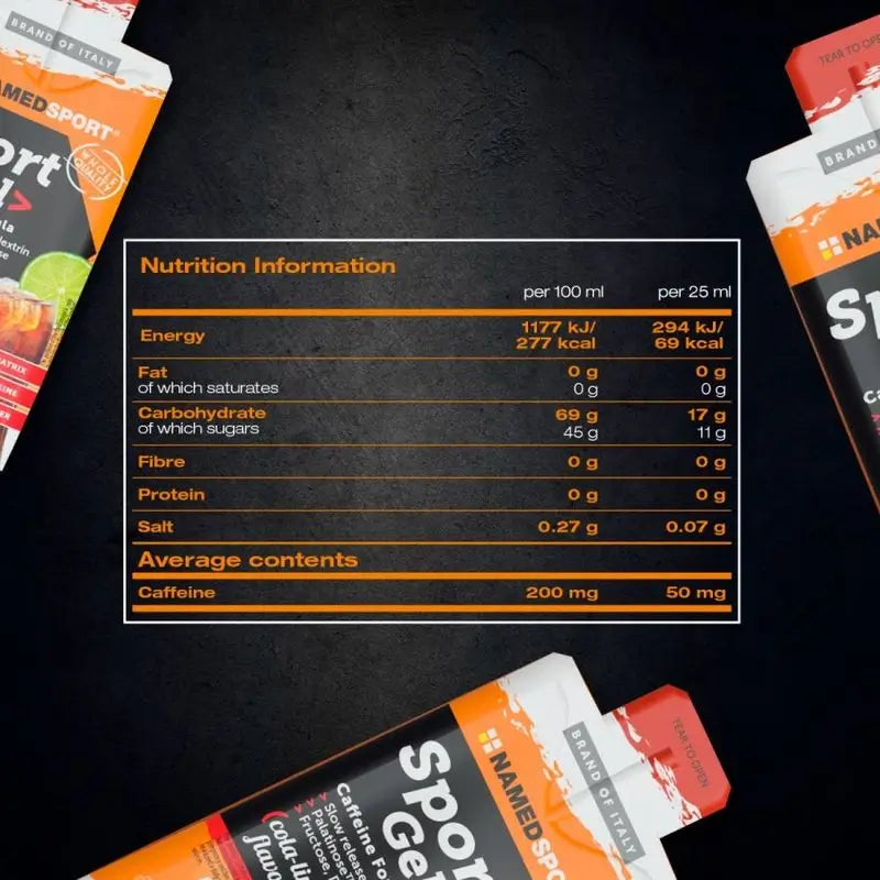 Named Sport Energy Sport Gel Cola-Limette , 32 Gels x 25 ml