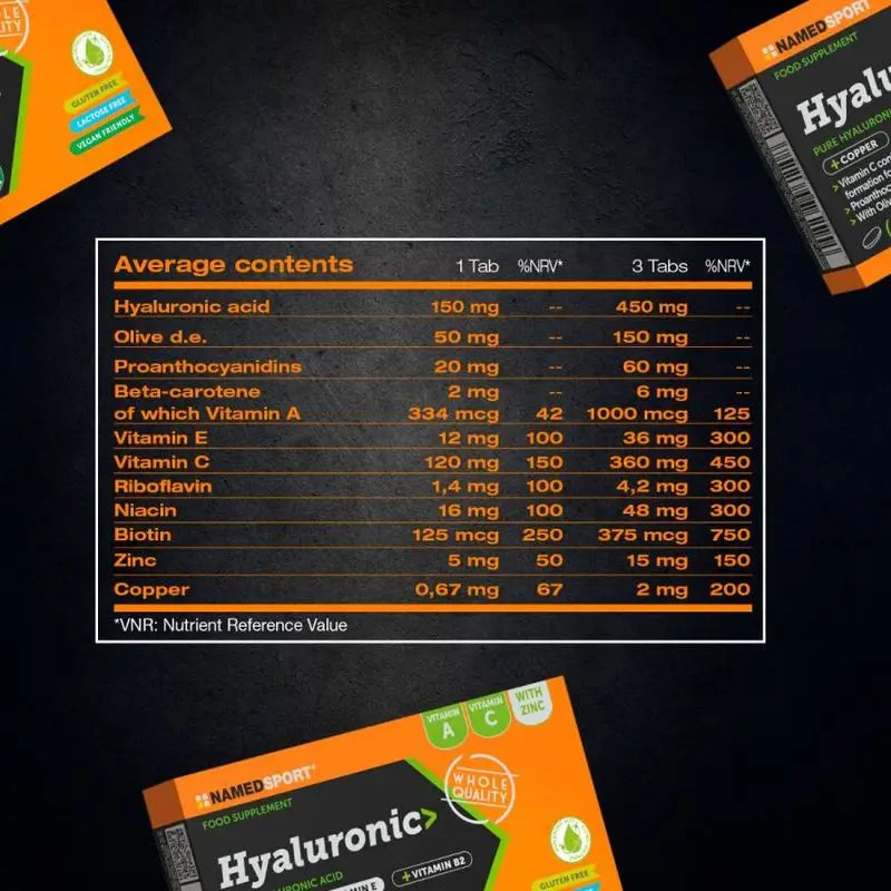 Named Sport Supplement Hyaluronic , 1 Schachtel mit 60 Tabletten
