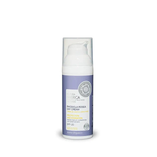Natura Siberica Tagescreme für empfindliche Haut, schützend und feuchtigkeitsspendend, 50 ml