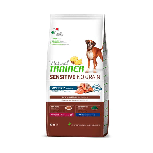 Natural Trainer Hundefutter, Medium, mit Huhn, Superpremium, 12 kg