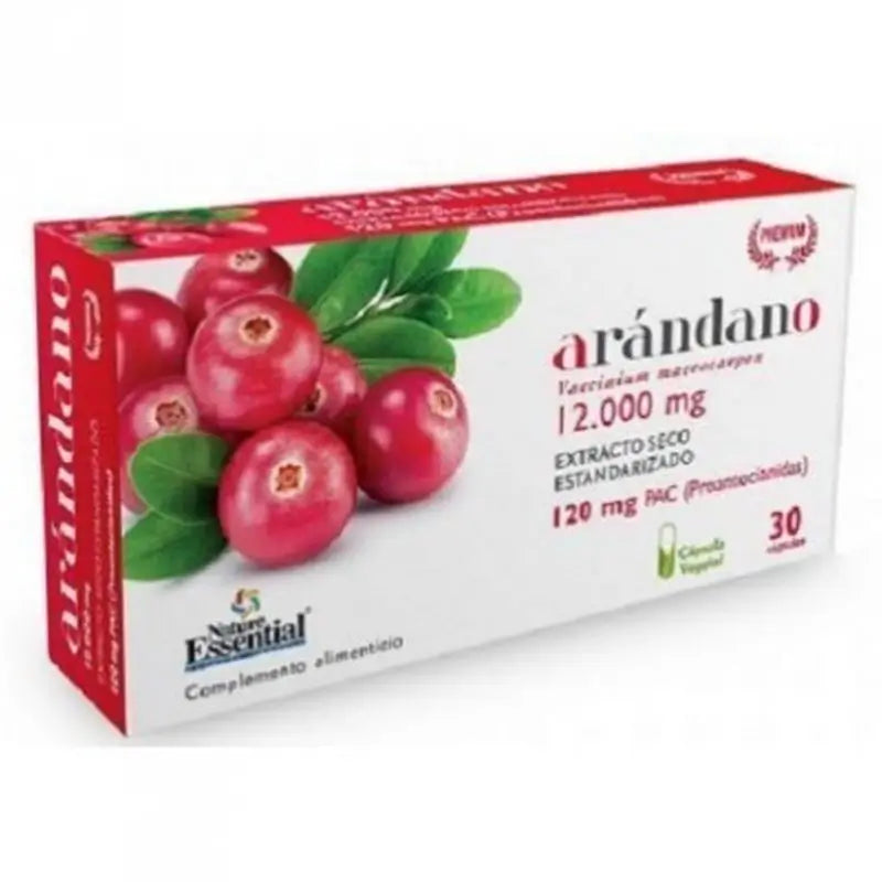 Nature Essential Blister Pack Cranberry 120 Pac , 30 vegetarian capsules